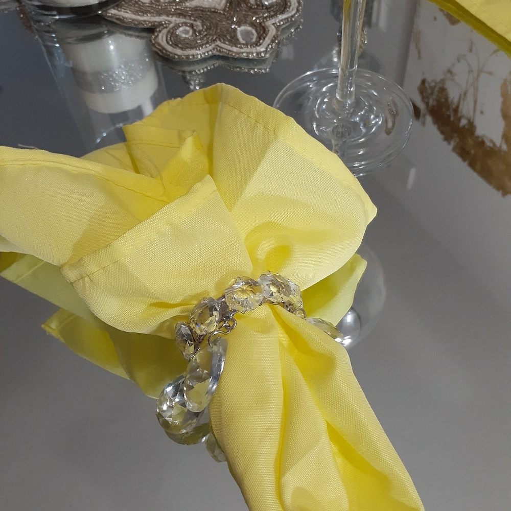 4pc Set Sunshine Yellow Napkins